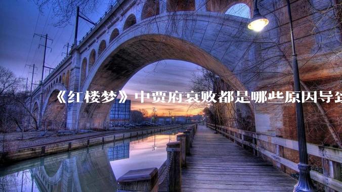《红楼梦》中贾府衰败都是哪些原因导致的？